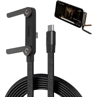 Cable USB-C con soporte plegable