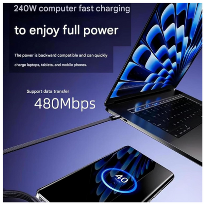 Cable USB-C con soporte plegable