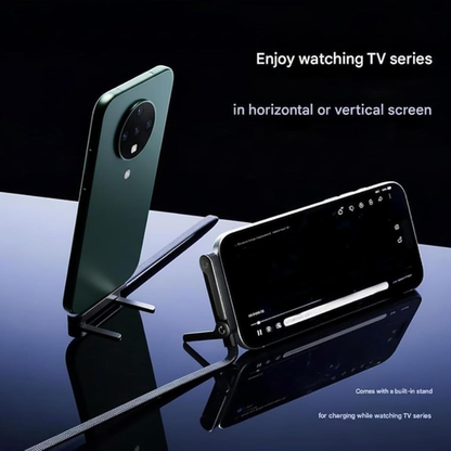 Cable USB-C con soporte plegable